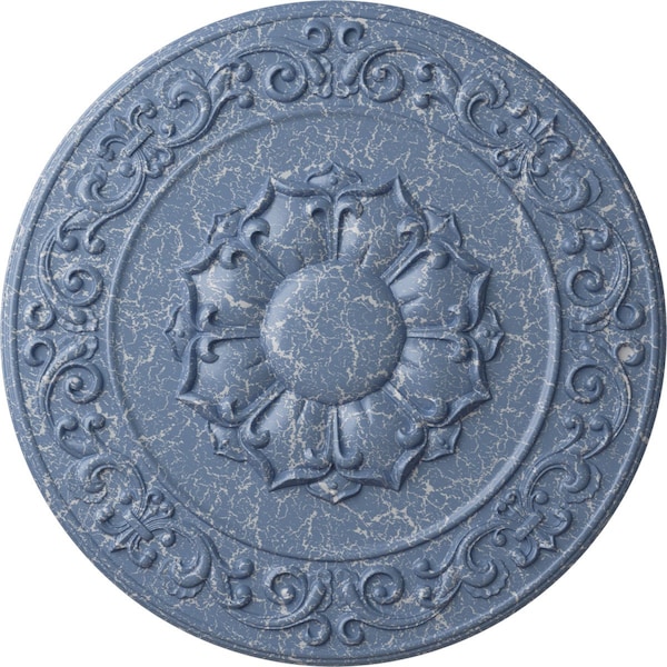 Ekena Millwork Sydney Ceiling Medallion (Fits Canopies up to 5 3/4"), 27 3/4"OD x 2"P, Americana Crackle CM27SYAMC - main